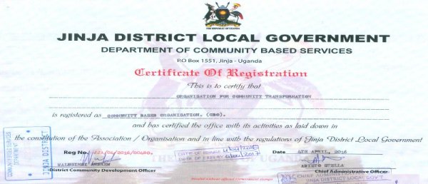 Certificate Of Registration 