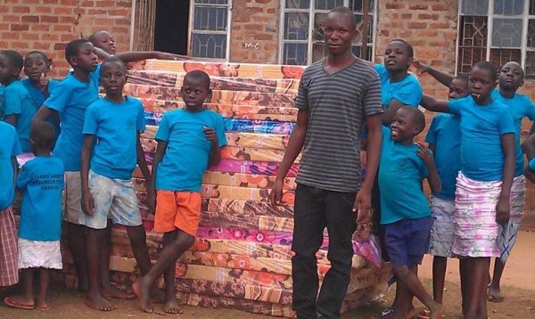 My babies in Africa got their mattresses!!! 