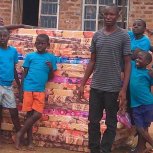 My babies in Africa got their mattresses!!! 