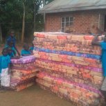 My babies in Africa got their mattresses!!! 