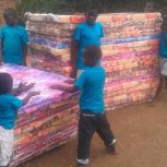 My babies in Africa got their mattresses!!! 