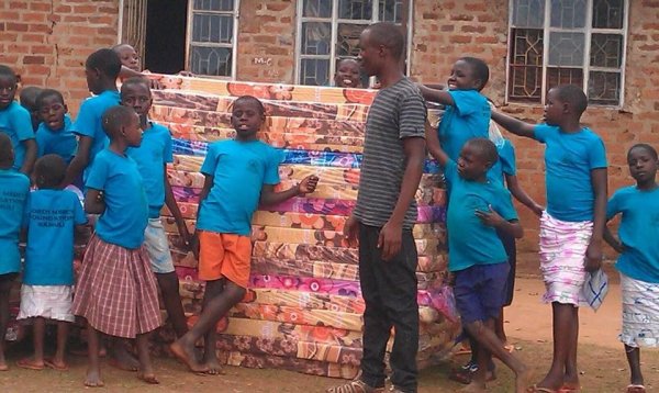 My babies in Africa got their mattresses!!! 