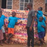 My babies in Africa got their mattresses!!! 