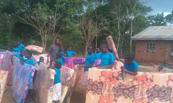 My babies in Africa got their mattresses!!! 