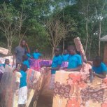 My babies in Africa got their mattresses!!! 