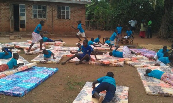 My babies in Africa got their mattresses!!! 