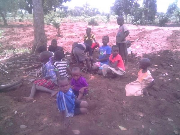 Planting Cassava at Hope Orphan Centre Iganga