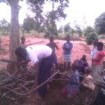 Planting Cassava at Hope Orphan Centre Iganga