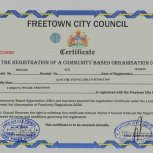 Certificate of CBO Registration