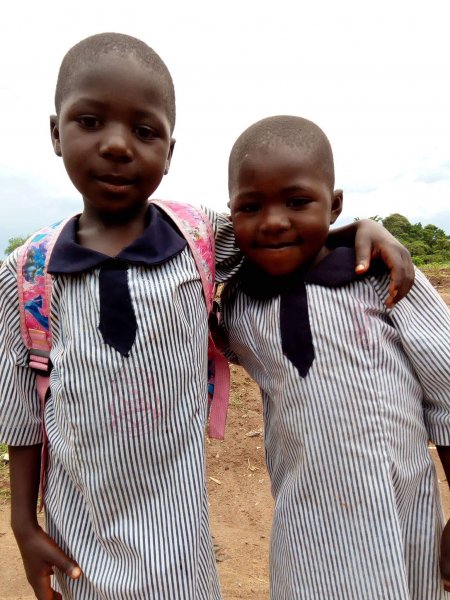 Aidha and Eseza after school :) 
