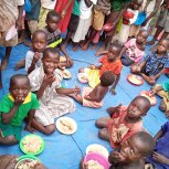 During meal time. 