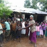 Sandals for the children at the second orphanage branch