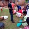 Widows receiving seeds, blankets & bibles