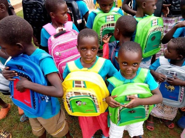 Backpacks received for school!