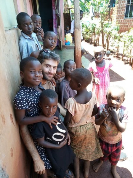 Gianluca Saturno visiting The Butiiki Children's Ministry Jinja Uganda
