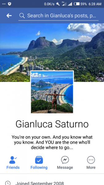Gianluca Saturno on Facebook