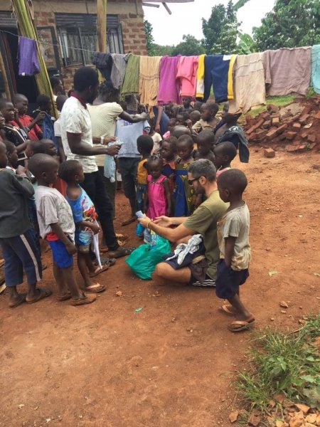 Gianluca Saturno visiting The Butiiki Children's Ministry Jinja Uganda