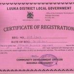 Jinja Uganda NGO CBS Credentials