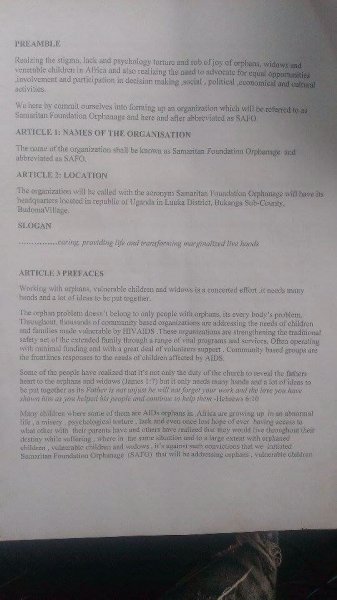 Samaritan Foundation Orphanage Constitution Pg. 9