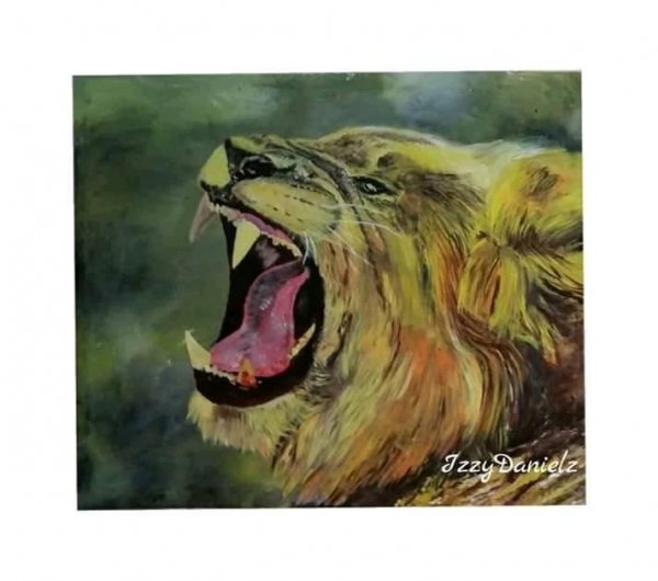 African Lion Painting