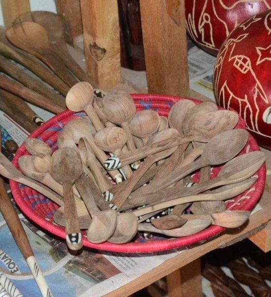 Carved wooden spoons - small