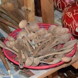 Carved wooden spoons - small