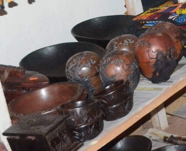 Ebony Carved Wooden Bowls - small