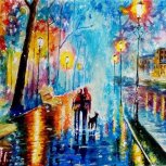 "Lovers" painting