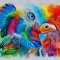 "Feathers" painting