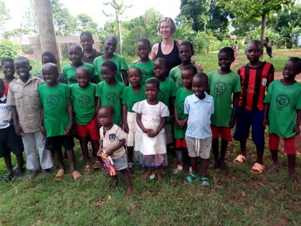 Visitors at Holy Life Orphanage