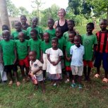 Visitors at Holy Life Orphanage