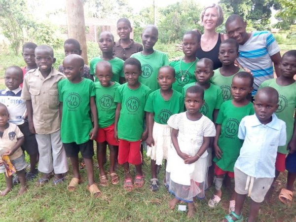 Visitors at Holy Life Orphanage