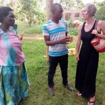 Visitors at Holy Life Orphanage