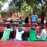 Visitors at Holy Life Orphanage