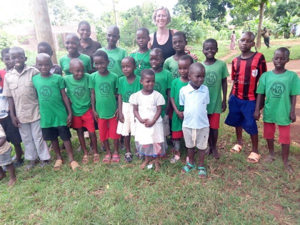Visitors at Holy Life Orphanage