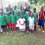 Visitors at Holy Life Orphanage