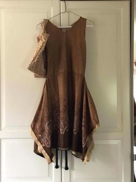 First dress that I made with fabric donated from Mary Weese. This design was amazing