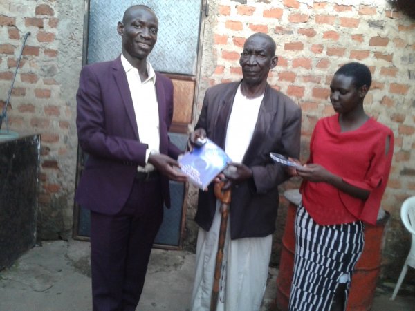 Distributing the New Revelations (Urantia Books) in Uganda.