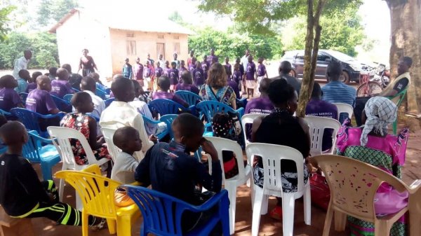 Church service in the village