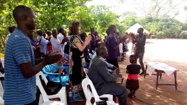 Church service in the village