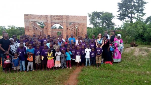 Church service in the village