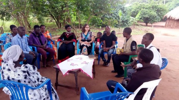 Church service in the village