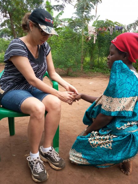 visiting the widows and praying