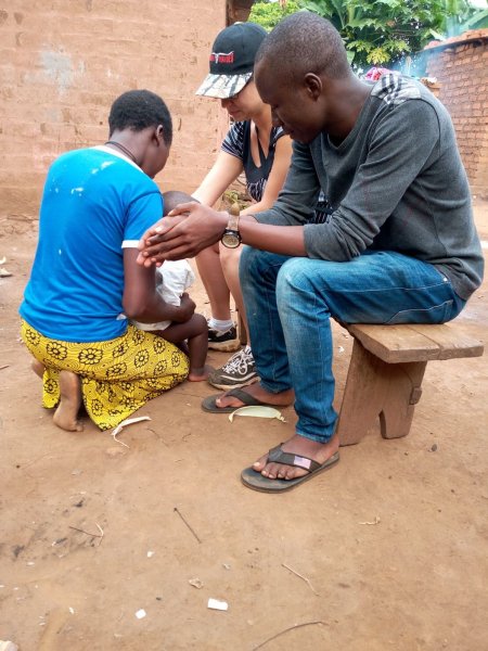 visiting the widows and praying