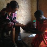 visiting the widows and praying