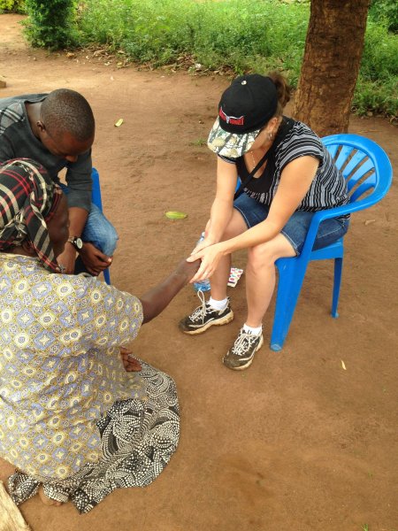 visiting the widows and praying