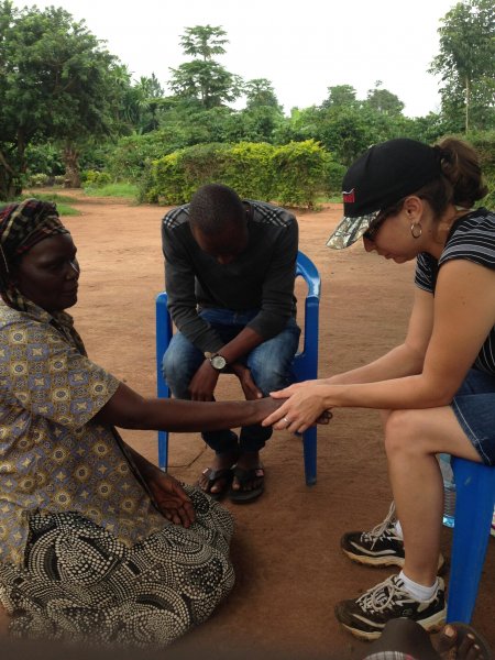 visiting the widows and praying