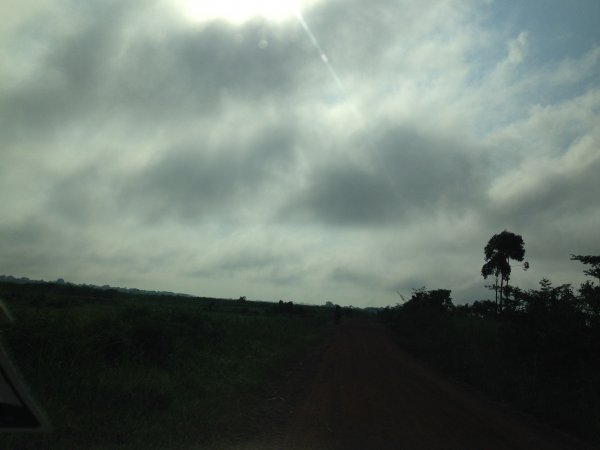 driving through the country