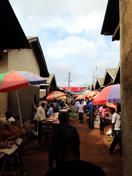 in the market