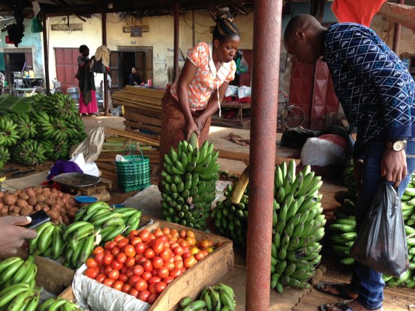 in the market